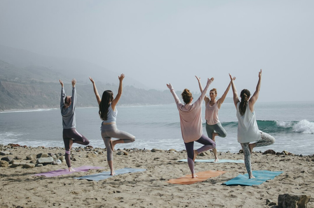 group yoga session