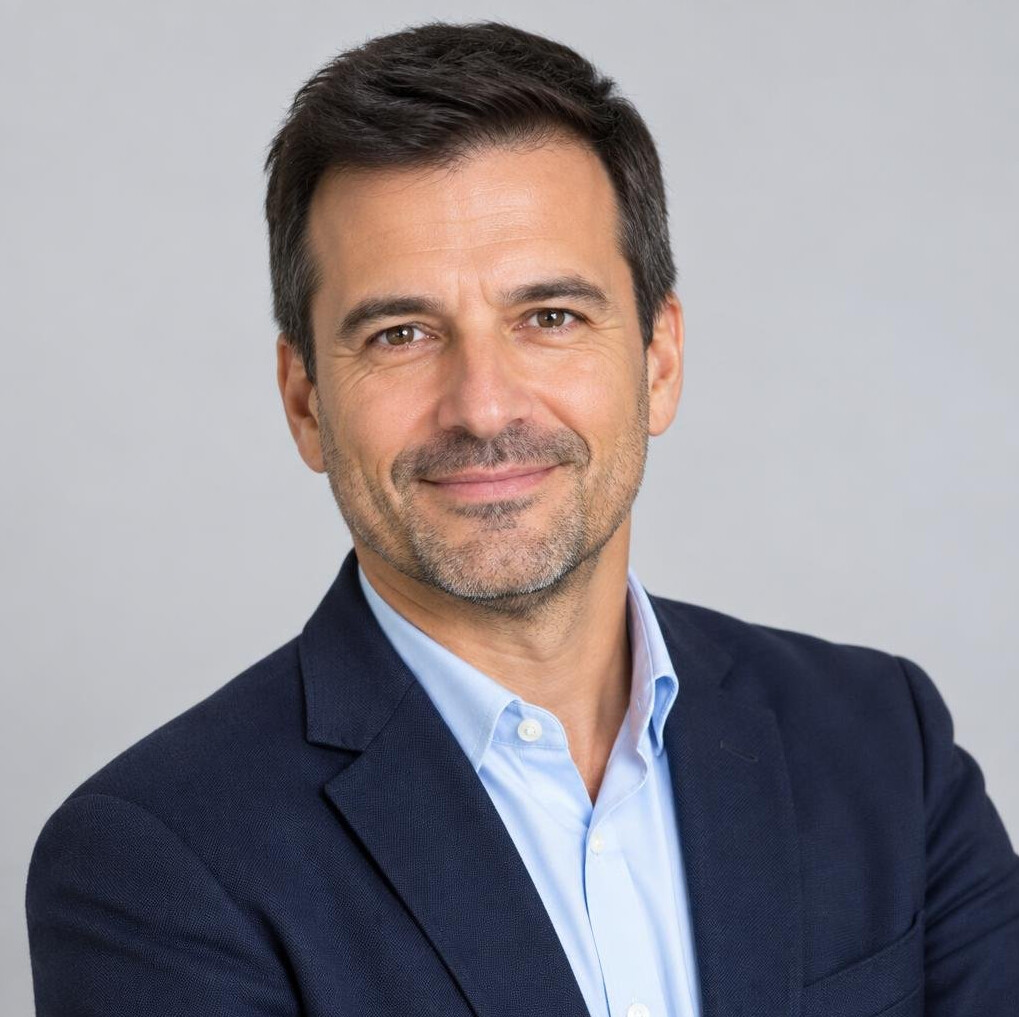 Studio portrait of a Slovenian man corporate wellness consultant